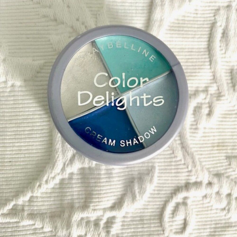 Maybelline Color Delights Blue Green White Cream Shadow Eye Shadow